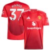 Original Fußballtrikot Manchester United Mainoo 37 Heimtrikot 2024-25 Für Herren